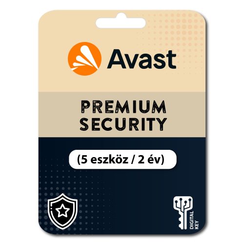 Avast Premium Security (EU) (5 eszköz / 2 év)