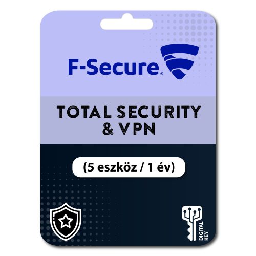 F-Secure Total Security & VPN (5 eszköz / 1 év)